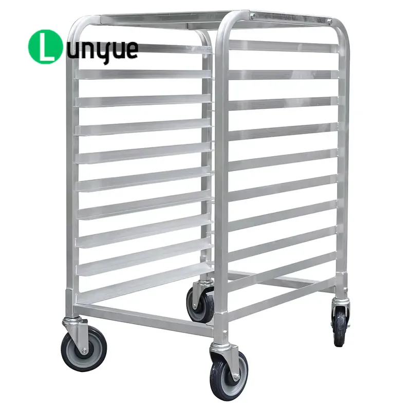 Kitchen Baking Cart - รถเข็นชั้นวางอบอะลูมิเนียม 10 ชั้น ขนาด 660x510x965 มม.