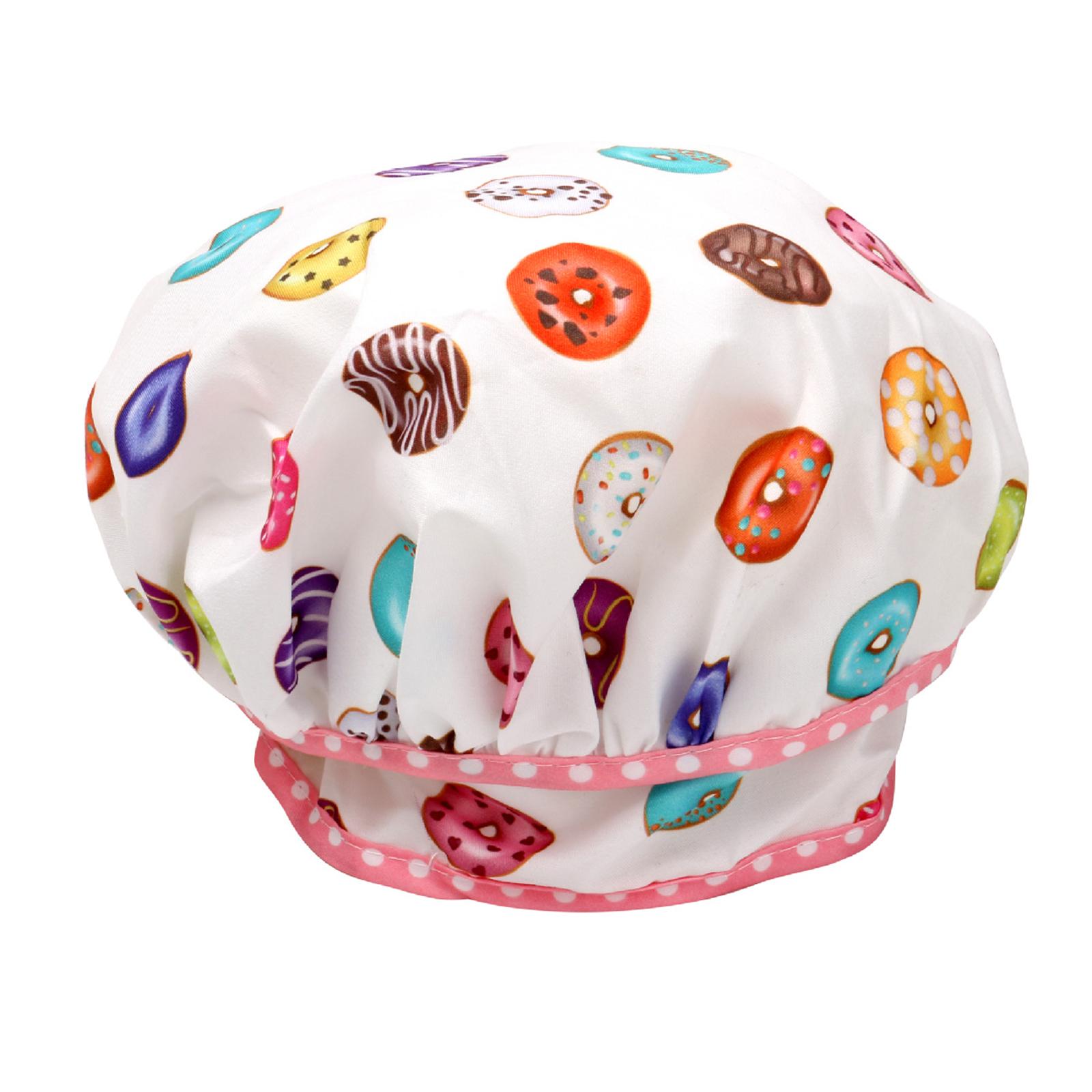 Kitchen Kids Baking Set - ชุดของเล่นทำอาหารสำหรับเด็ก ชุดเชฟพร้อมผ้ากันเปื้อนลายโดนัท หมวก และถุงมือ สำหรับเด็กผู้หญิง ชุดครัวจำลอง