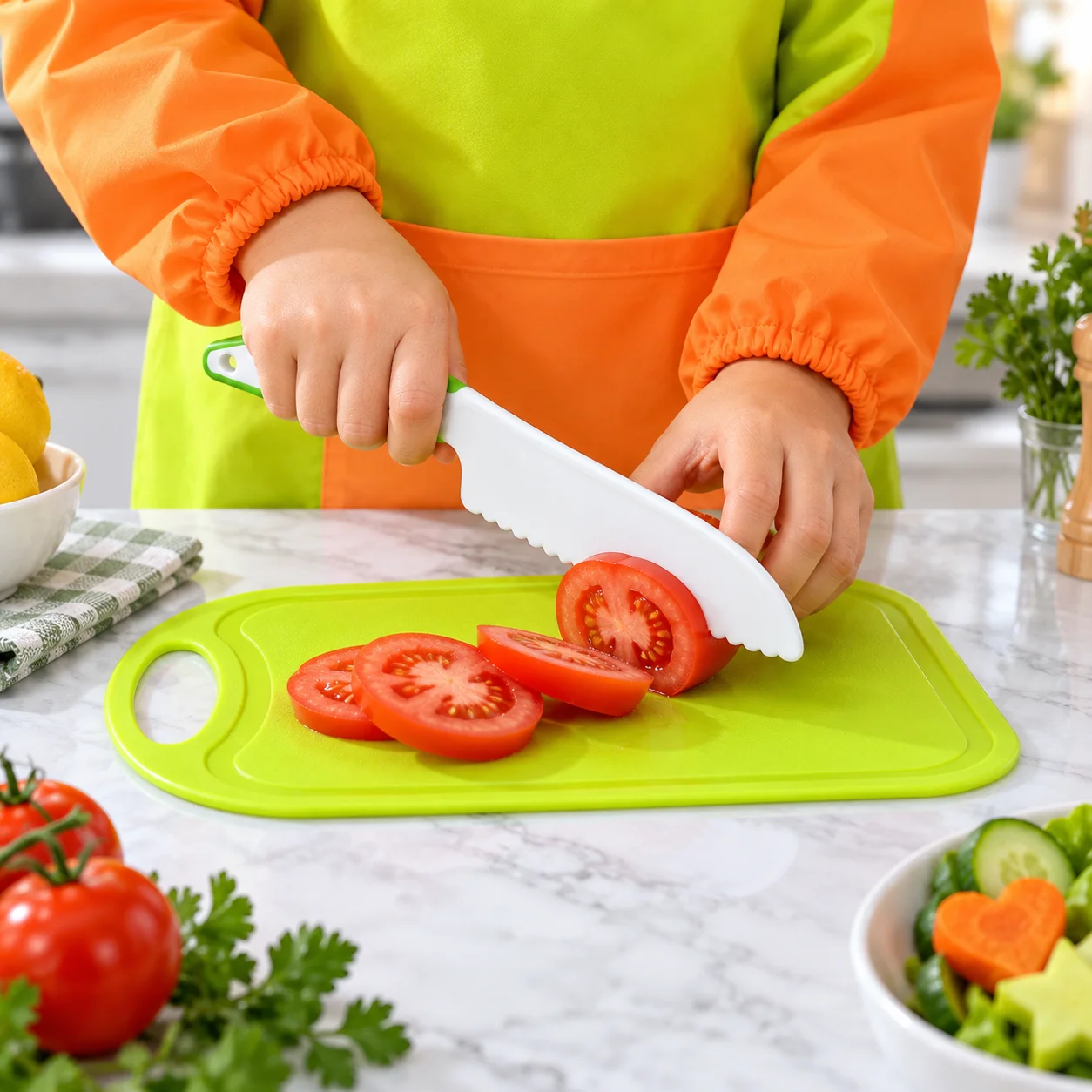 ชุดมีดพลาสติกสำหรับเด็ก WXCOO  - Kitchen Kids Baking Set บทวิจารณ์และราคา