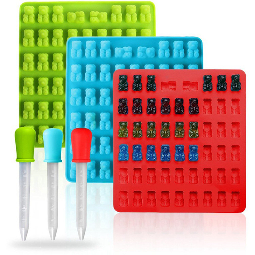 4 ชุด ถาดซิลิโคนรูปหมี 53 ช่อง - Baking Kitchen Set บทวิจารณ์และราคา